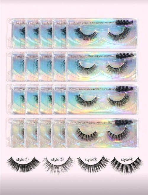 MAGEFY Natural Crossover Volume False Eyelashes 4 Styles Of Eye Lashes - Majestic Skincare and Beauty cosmetics