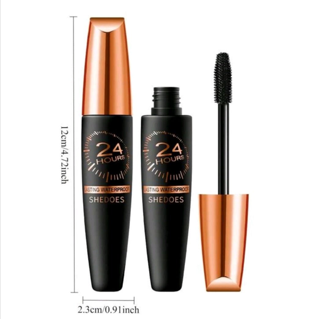 SHEDOES 1pc 24 - Hour Lengthening, Curling, Non - Smudge, Waterproof Mascara - Majestic Skincare and Beauty cosmetics